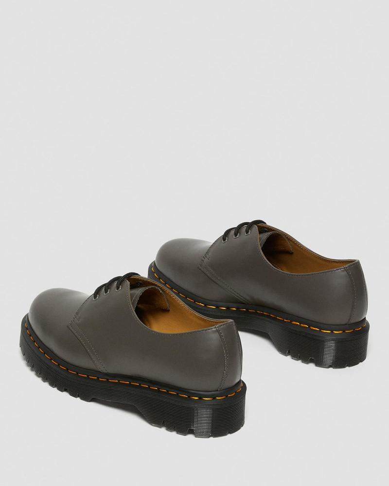 Zapatos Oxford Dr Martens 1461 Bex Smooth Cuero Hombre Kaki Grises | MX 229KOR